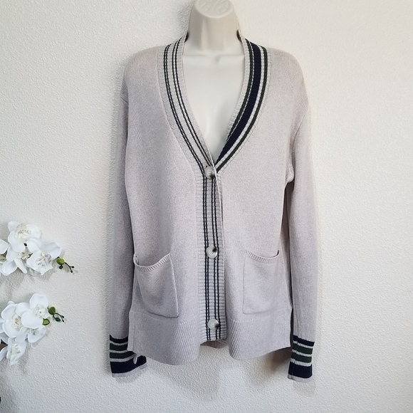 JOHNNY WAS CALME MIXED STRIPE CARDIGAN - Picture 2 of 11
